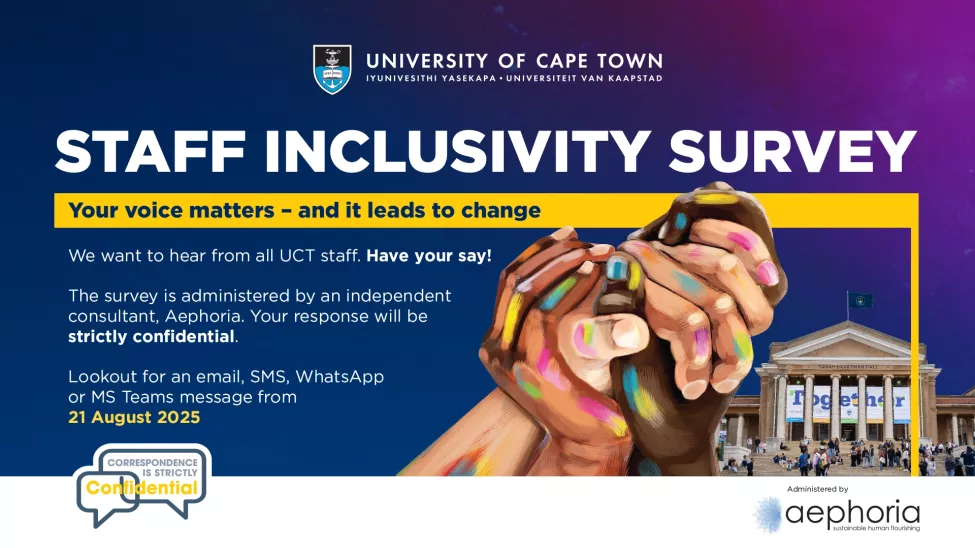 UCT Staff Inclusivity Survey 2025 - English